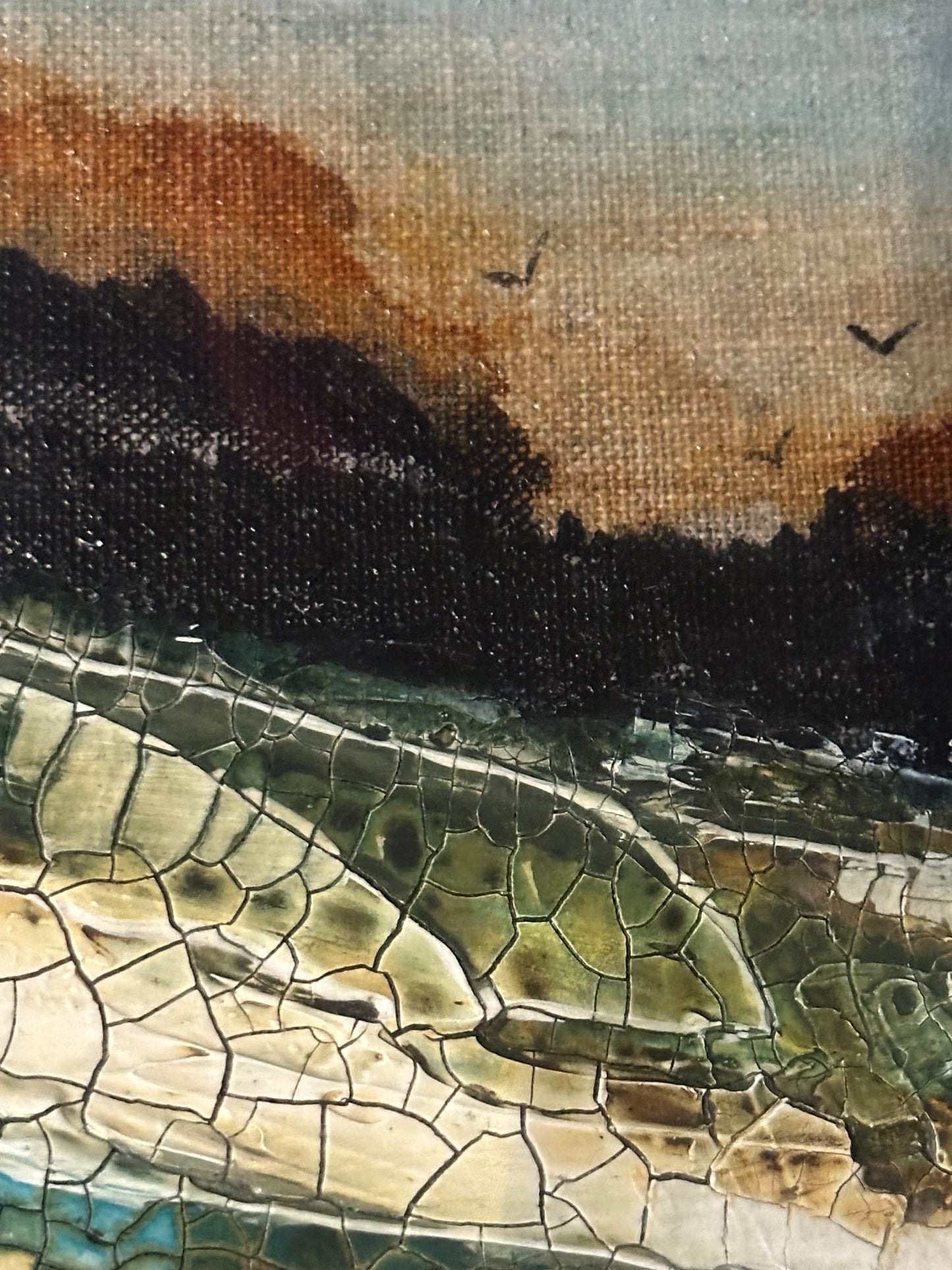 Fading Echoes Original Art - Abstract Landscape