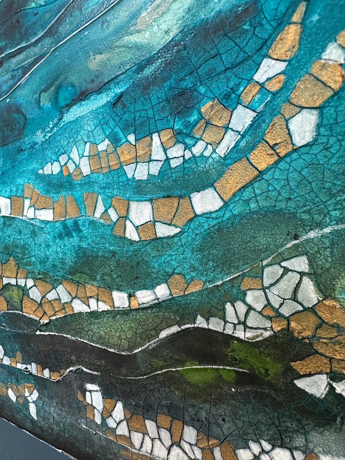 SALE!! Fragments of Me - Original Art, Seascape, Blue Painting, Abstract