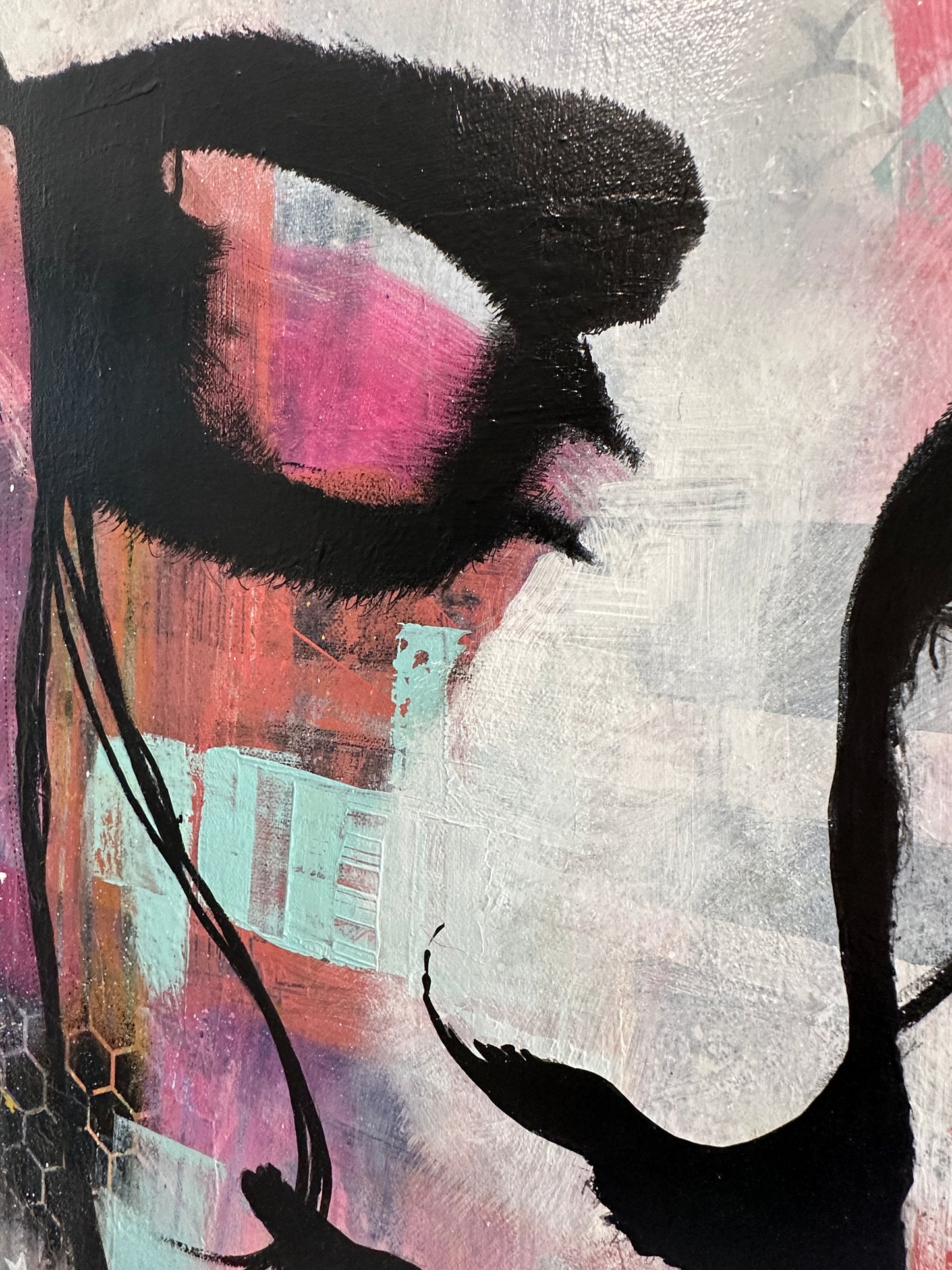 Hope - Original Art, Female Painting, Female Portrait, Abstract