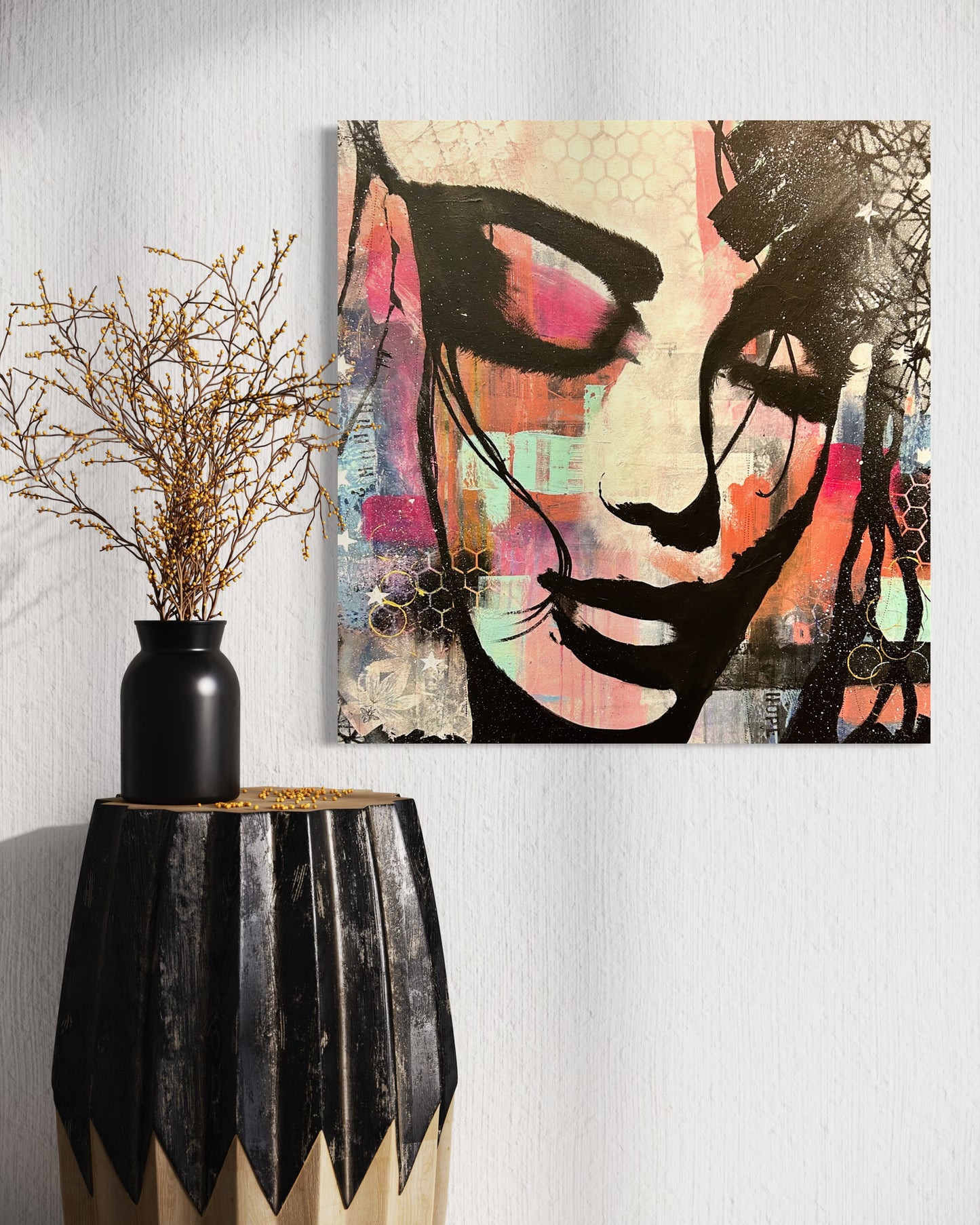 Hope - Original Art, Female Painting, Female Portrait, Abstract