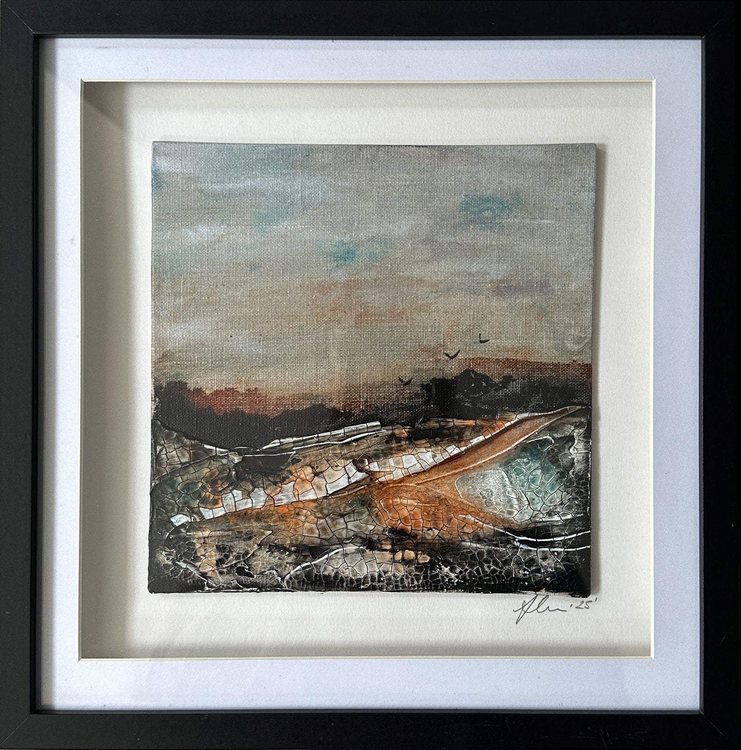 Quiet+Free Original Art - Abstract Landscape
