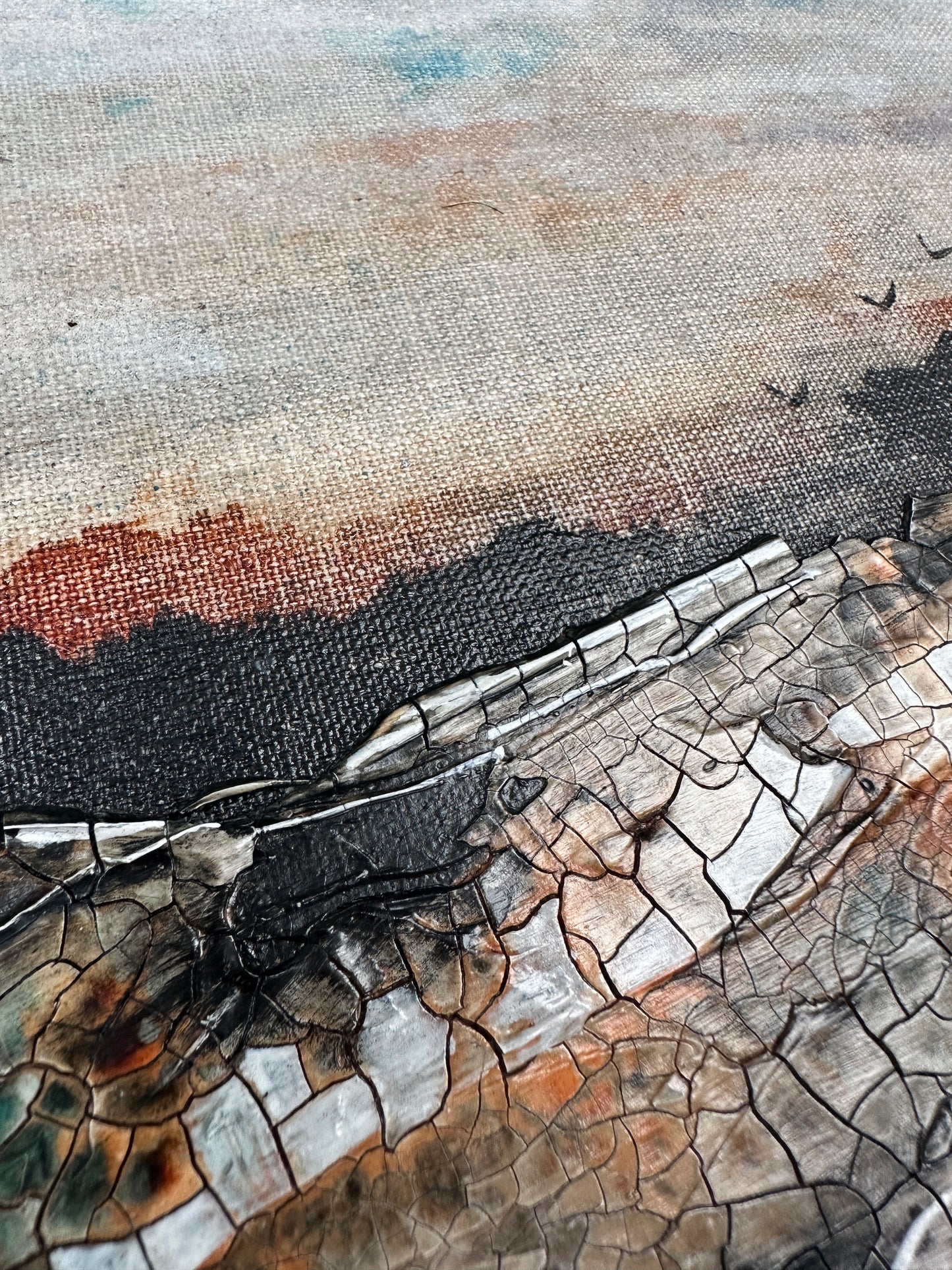 Quiet+Free Original Art - Abstract Landscape