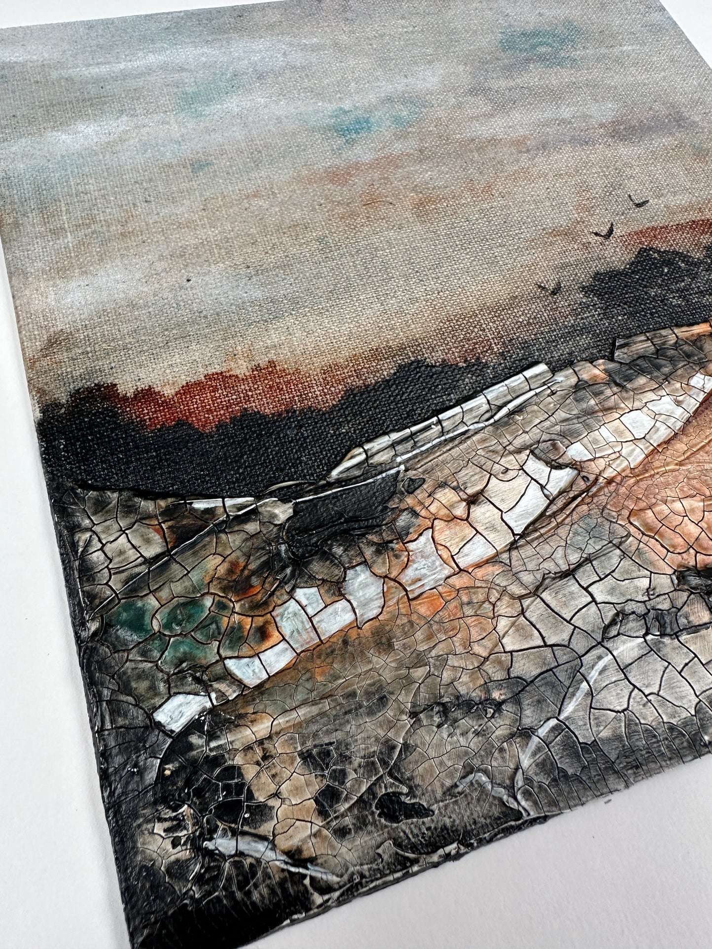Quiet+Free Original Art - Abstract Landscape