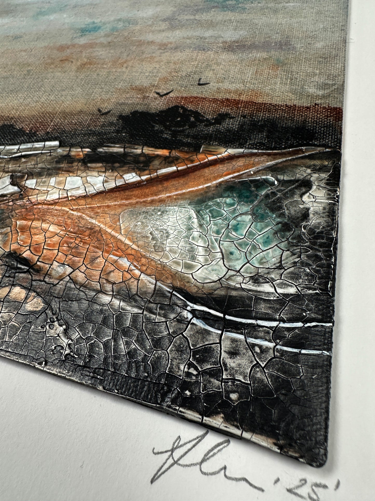 Quiet+Free Original Art - Abstract Landscape