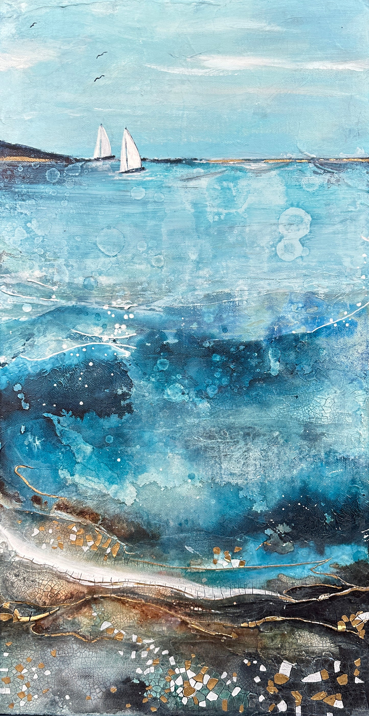 SOLD - The Tide Took Pieces of Me Too - Original Art