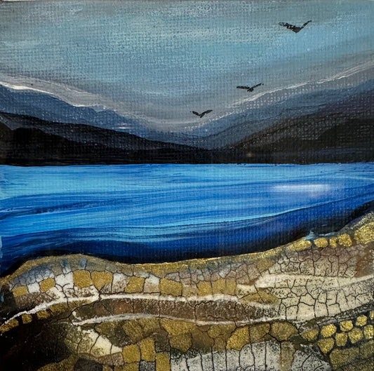 Mini Original Art - The Quiet Edge, mini landscape