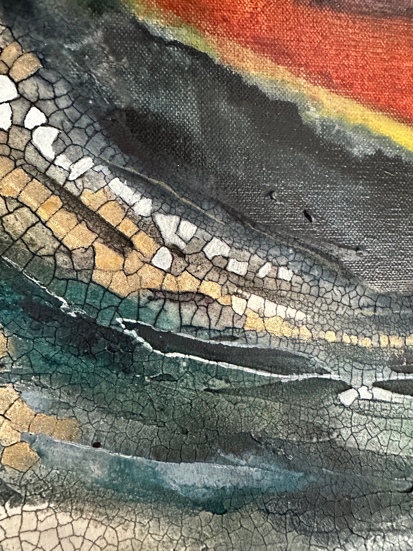 Unearthed Glow Original Art - Abstract Landscape
