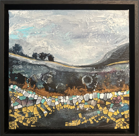 The Place We Return Original Art - Abstract Landscape Framed