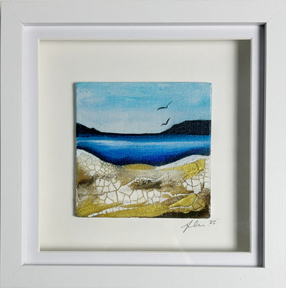 Mini Original Art - Drift To Blue II, mini landscape