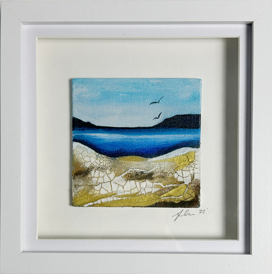 Mini Original Art - Drift To Blue II, mini landscape