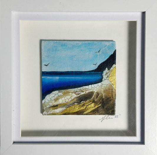 Mini Original Art - Drift To Blue III, mini landscape