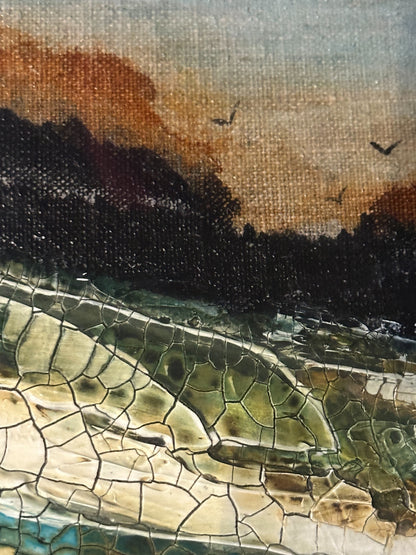 Fading Echoes Original Art - Abstract Landscape