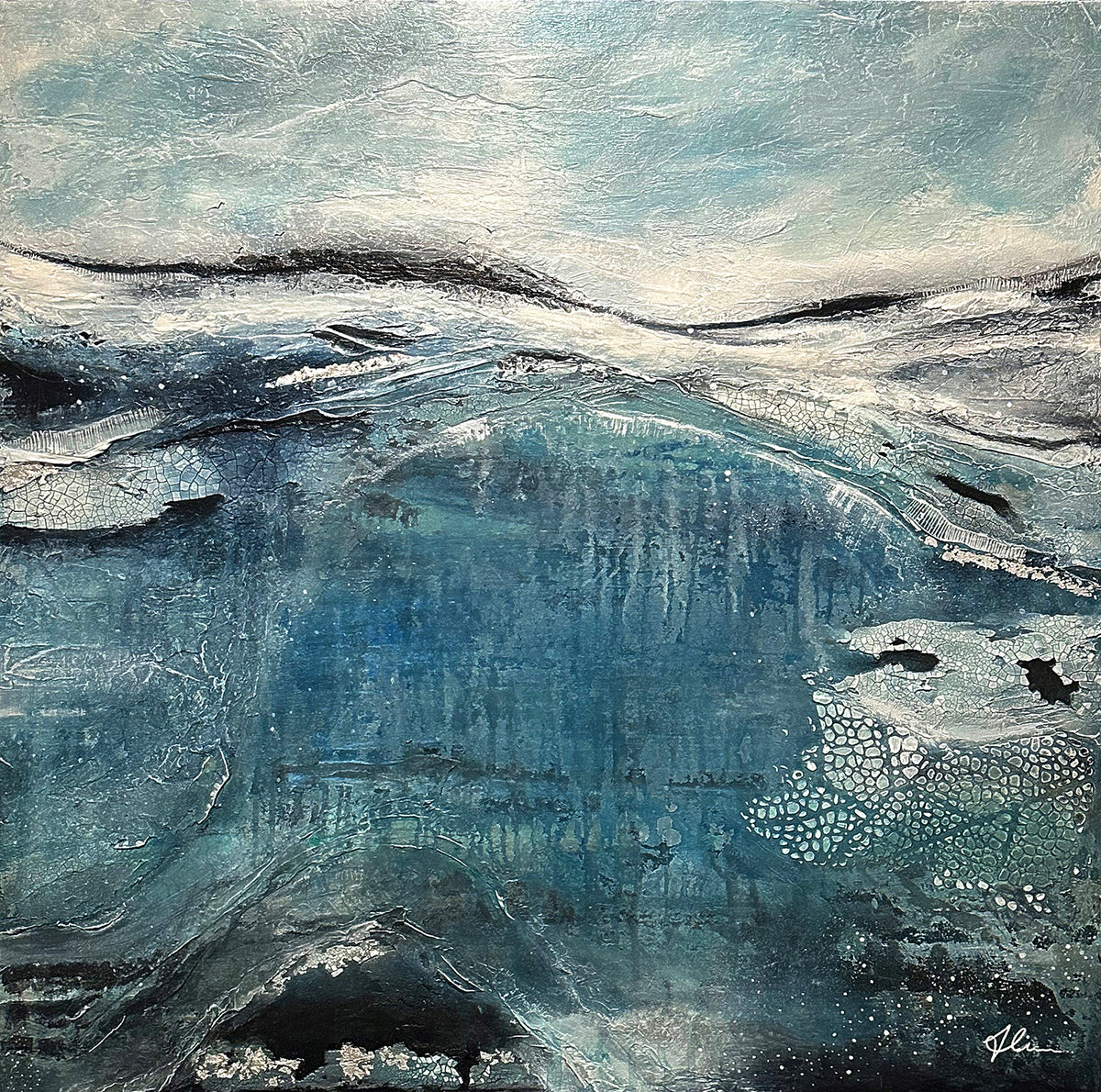 SEASON COLLECTION - Winter Exhale - Original art, Landscape