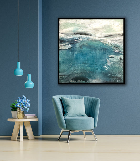 SEASON COLLECTION - Winter Exhale - Original art, Landscape