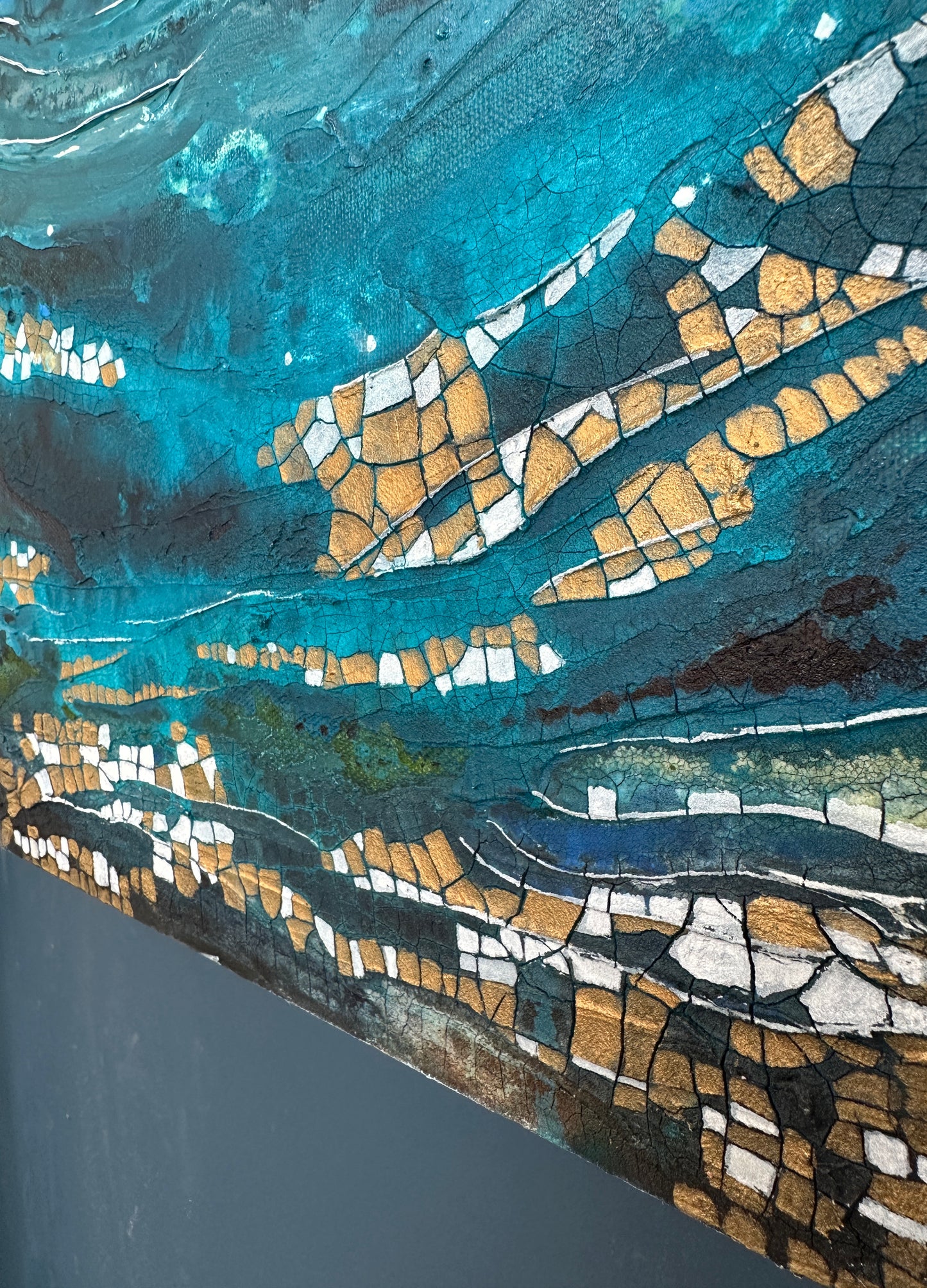 SALE!! Fragments of You - Original Art, Seascape, Blue Painting, Abstract