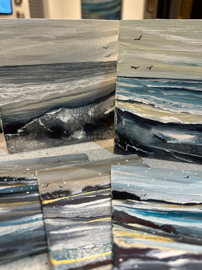 Snowlight Sea - Mini Original Artwork