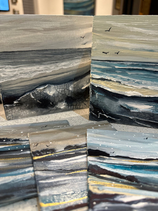 Snowlight Sea - Mini Original Artwork