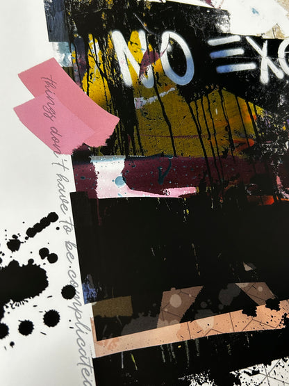 No Excuses- A3 Digital Print Limited Edition - Urban Style Print