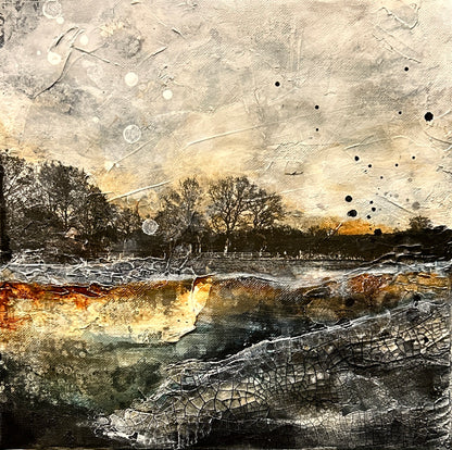 VENDIDO-Obra de arte original - Invierno en Horsforth I