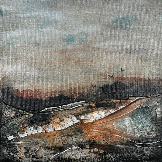 Quiet+Free Original Art - Abstract Landscape
