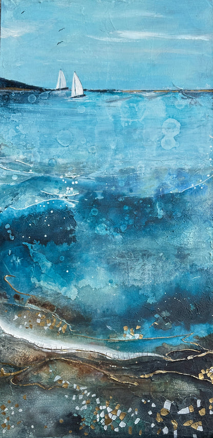 SOLD - The Tide Took Pieces of Me Too - Original Art