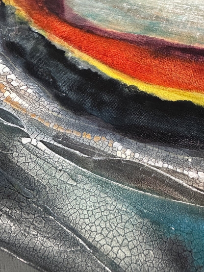 Unearthed Glow Original Art - Abstract Landscape