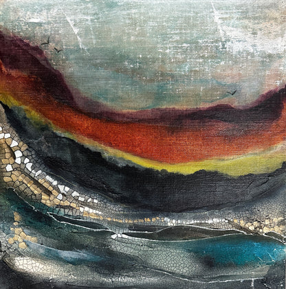 Unearthed Glow Original Art - Abstract Landscape