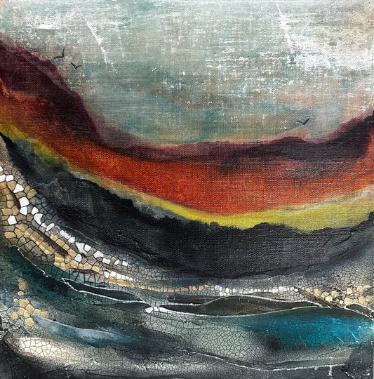 Unearthed Glow Original Art - Abstract Landscape