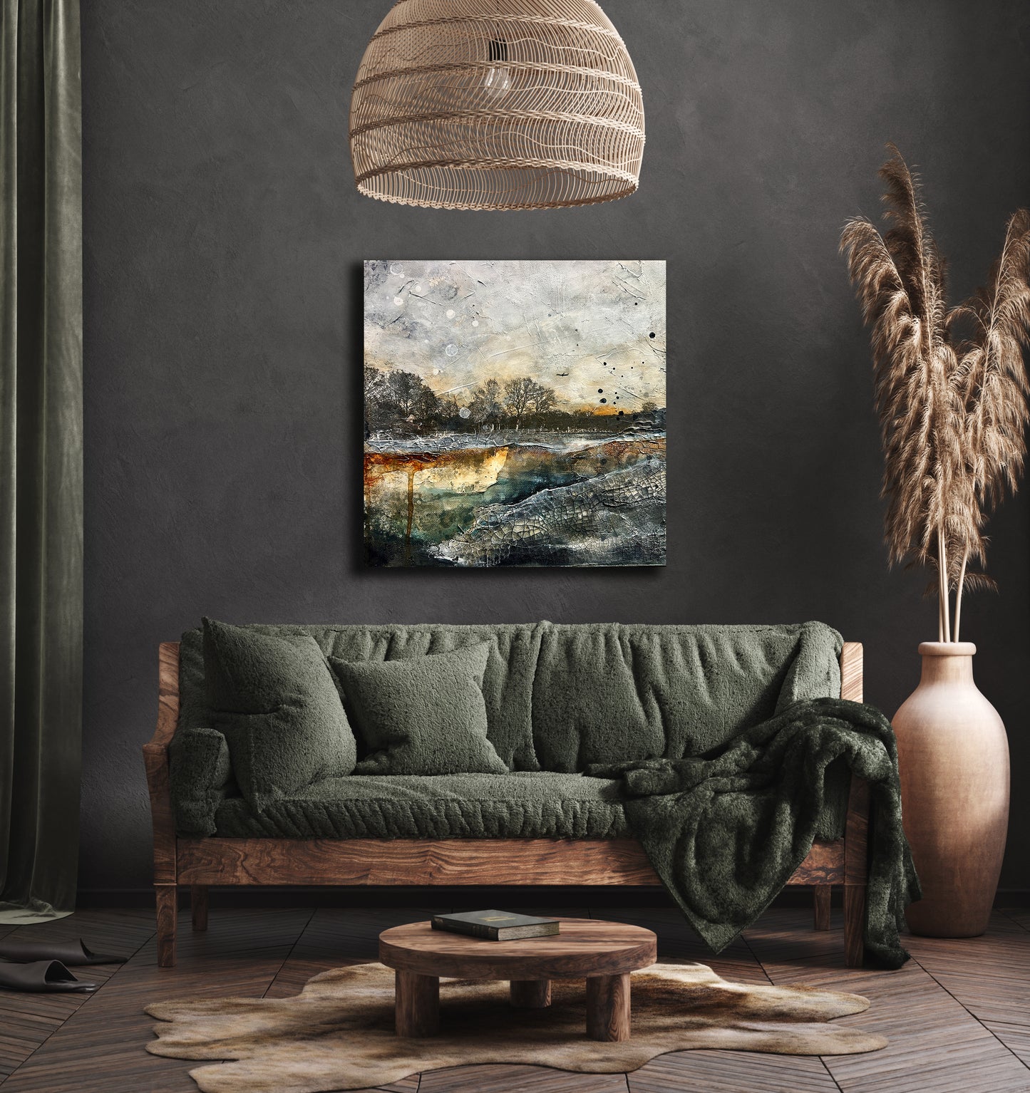 VENDIDO-Obra de arte original - Invierno en Horsforth I