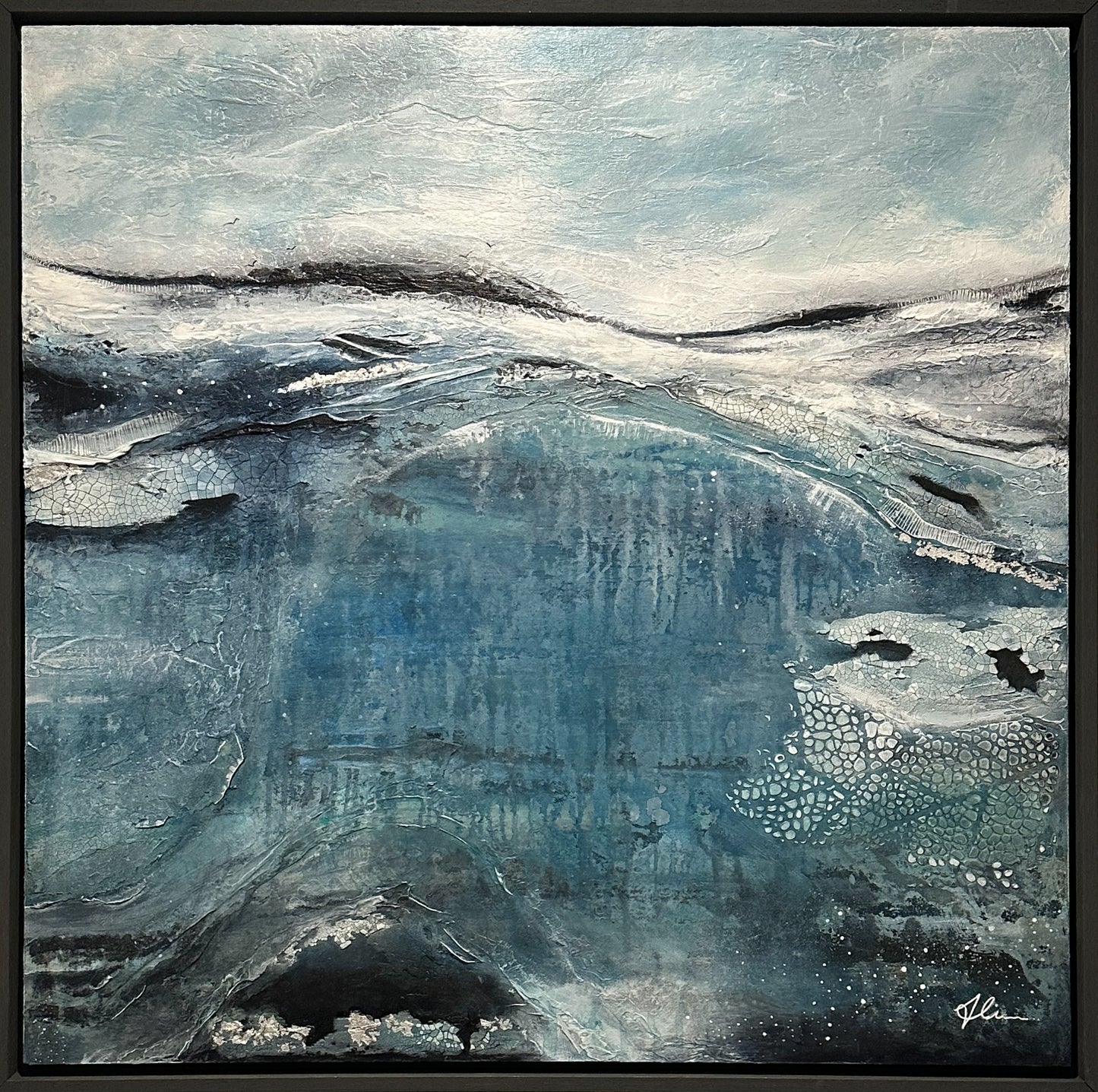 Winter Exhale - Original art, Landscape
