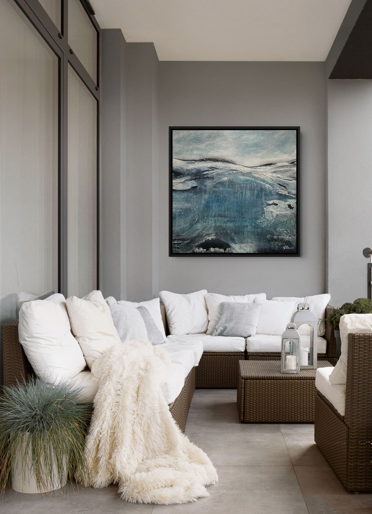 SEASON COLLECTION - Winter Exhale - Original art, Landscape